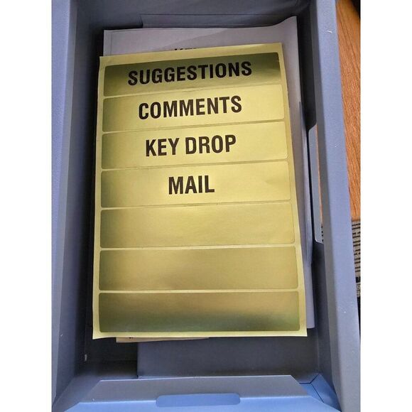 Steelmaster Secure Multi-Purpose Wall-Mount Drop Box With Lock & Accessories - Picture 4 of 5